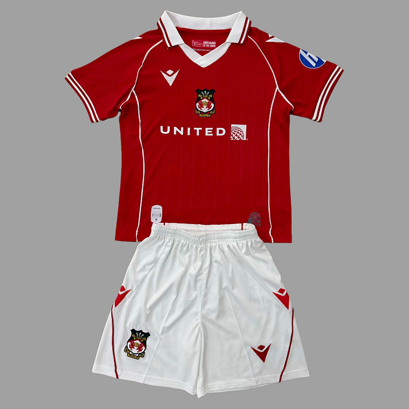Wrexham Soccer 25/26 Wrexham Home Kids Size 16-28