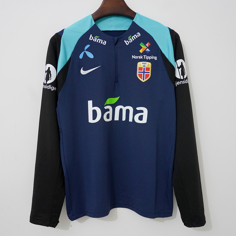 Nazionale Norway Long Sleeve Blue Training Shirt