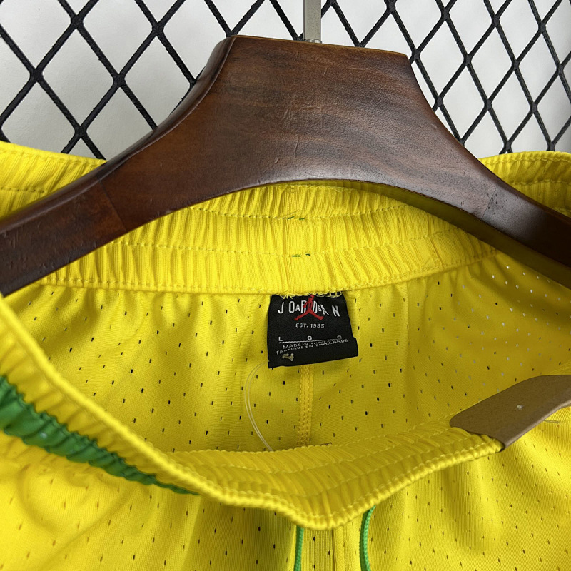 Brasile Brazil Yellow Casual Shorts 6