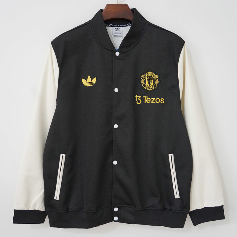 Manchester United 24/25 Manchester United Chinese New Years Varsity Black White Jacket