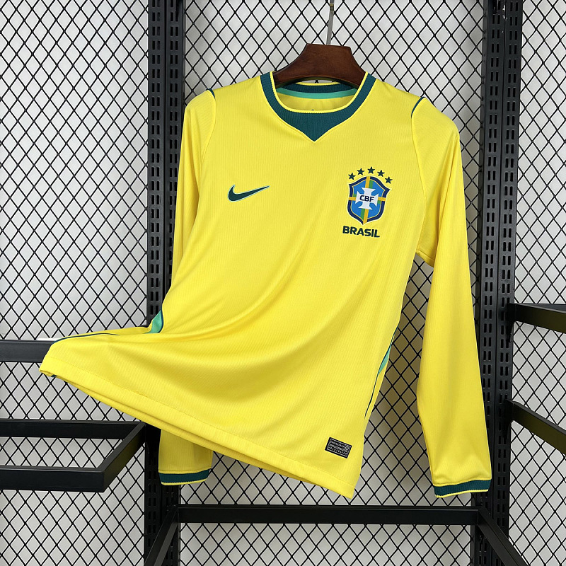 Brasile Brazil Home Long Sleeve