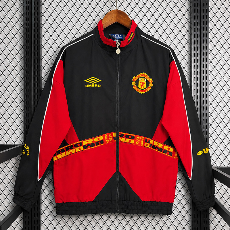 Manchester United 96/97 Manchester United Red Black Windbreaker