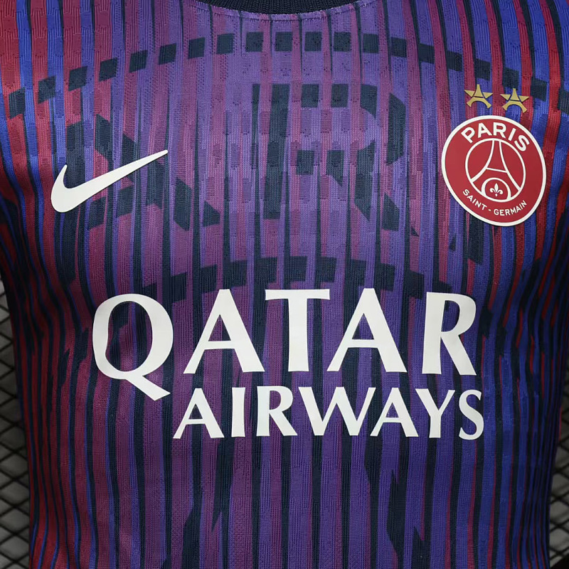 PSG 26/27 Paris Saint-Germain Pre-Match Away Player Purple 2