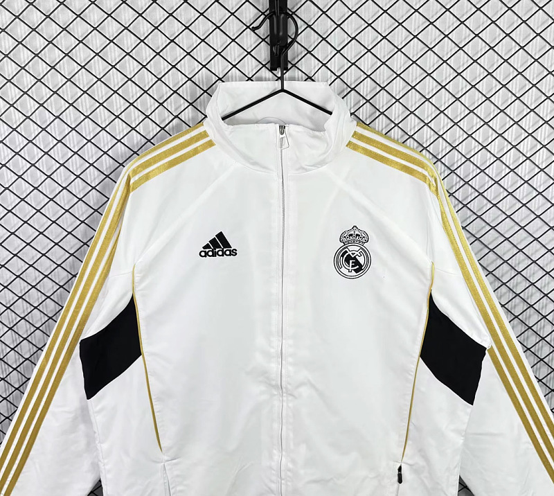 Real Madrid 11/12 Real Madrid Home White Windbreaker 5