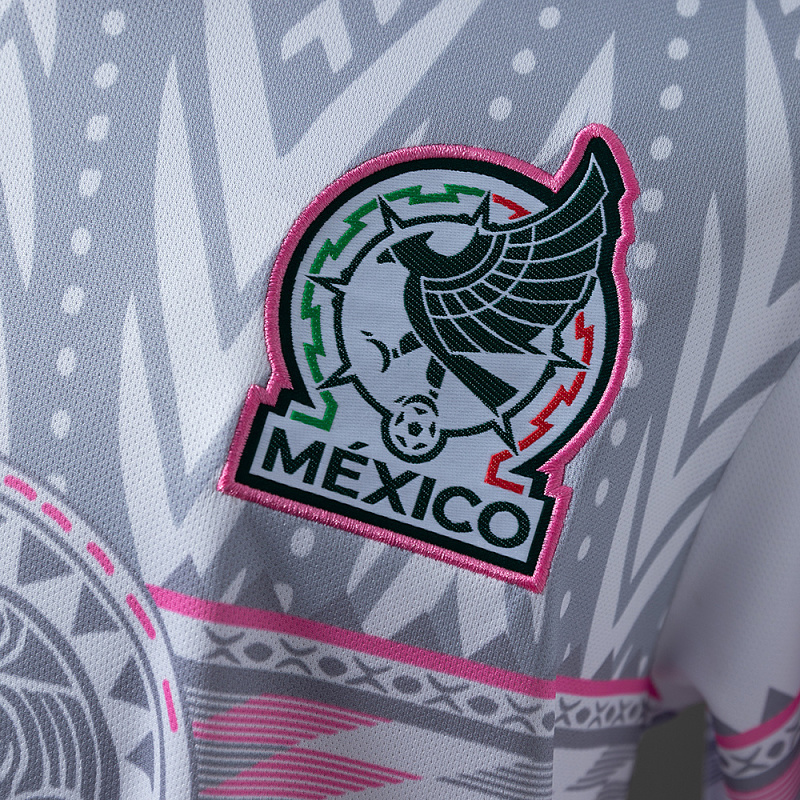 Messico Mexico Special Version White Grey Pink Jersey 4