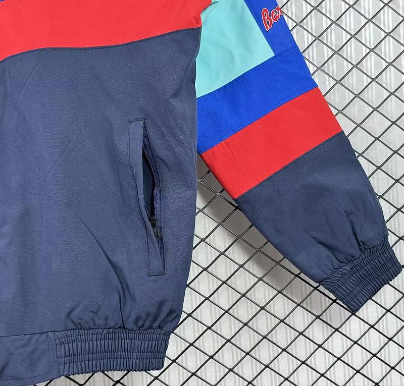 Barcelona 91/92 Barcelona Green Blue Windbreaker 2