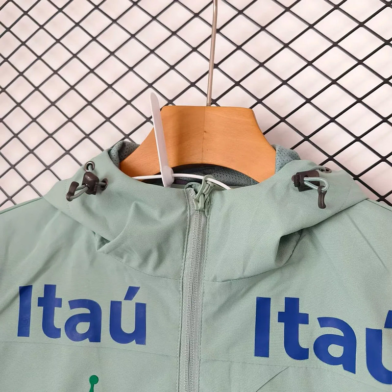 Brasile Brazil Light Green Windbreaker Jacket 3