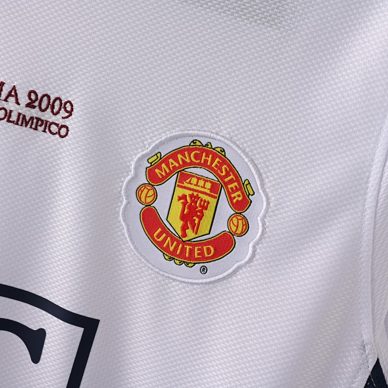 Manchester Champions 08/09 Manchester Away Champions League Final Long Sleeve Retro 4