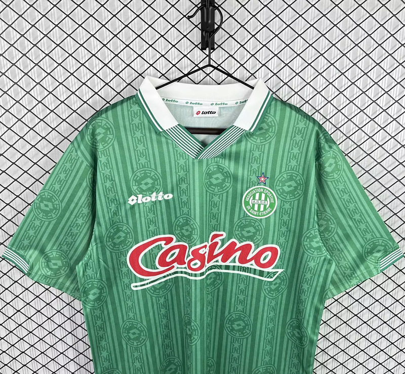 Saint-Etienne Soccer 97/98 Saint-Etienne Home Retro 3
