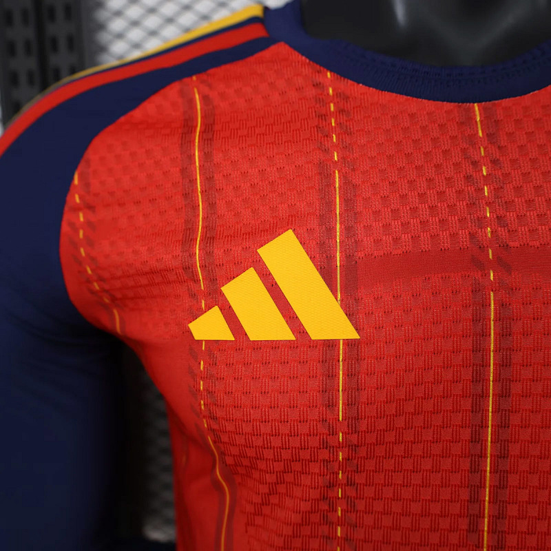 Spagna Spain Home Long Sleeve Player 4