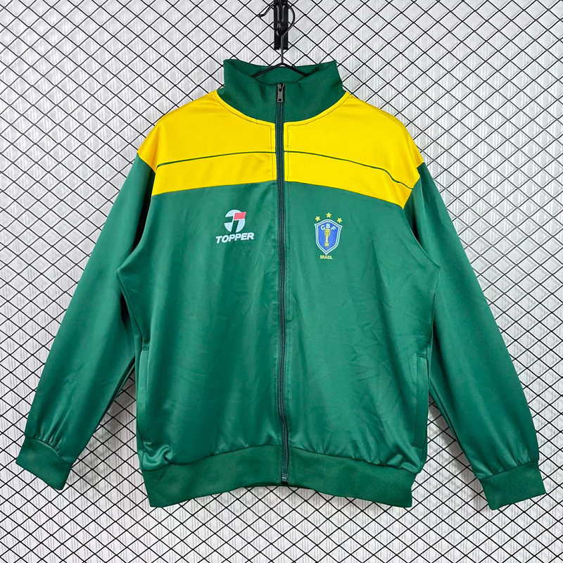 Brasile Brazil Green Yellow Windbreaker
