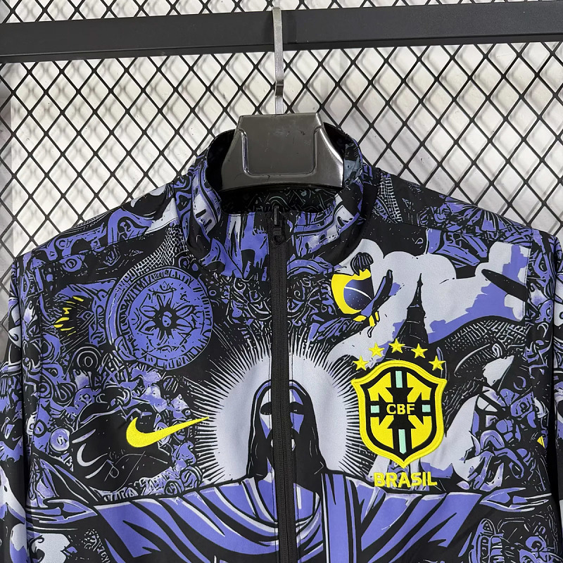 Brasile Brazil Jesus Version Reversible Jacket 3