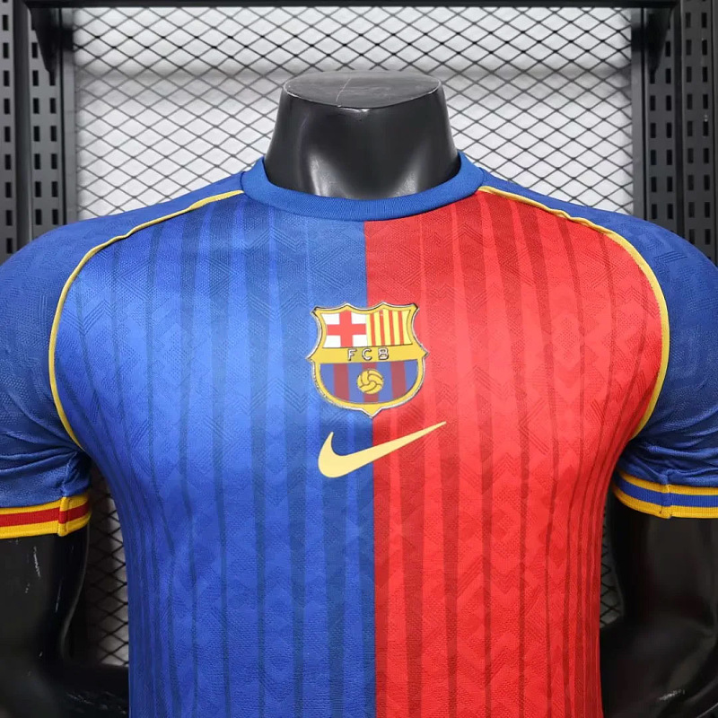 Barcelona 25/26 Barcelona Player Retro Red Blue 3