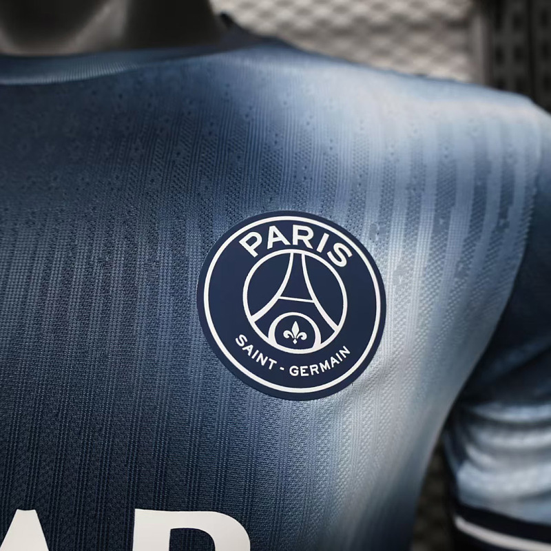 PSG 26/27 PSG Paris Saint-Germain Sepcial Edtion Navy and Light Grey Tie-dye Player Soccer Jerse 5