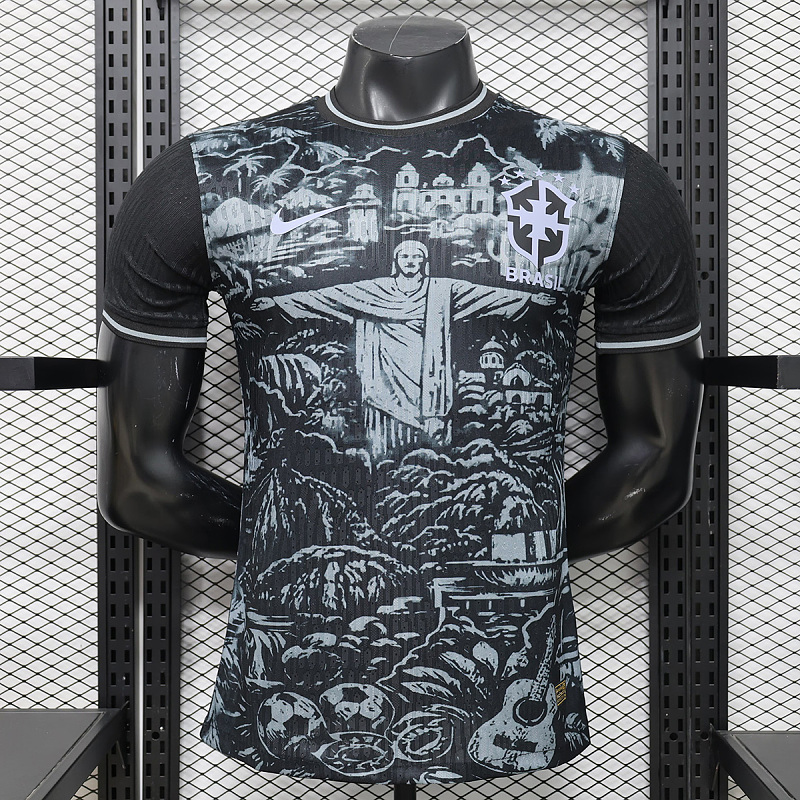 Brasile Brazil Jesus Christ The Redeemer Black Gray Player