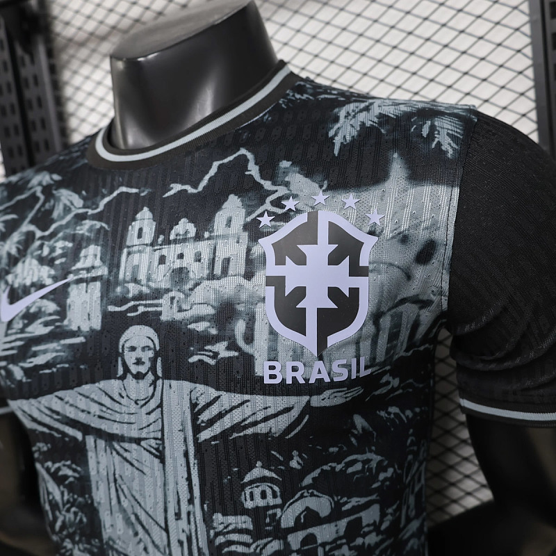 Brasile Brazil Jesus Christ The Redeemer Black Gray Player 5