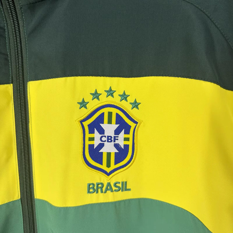 Brasile Brazil Green Windbreaker 3