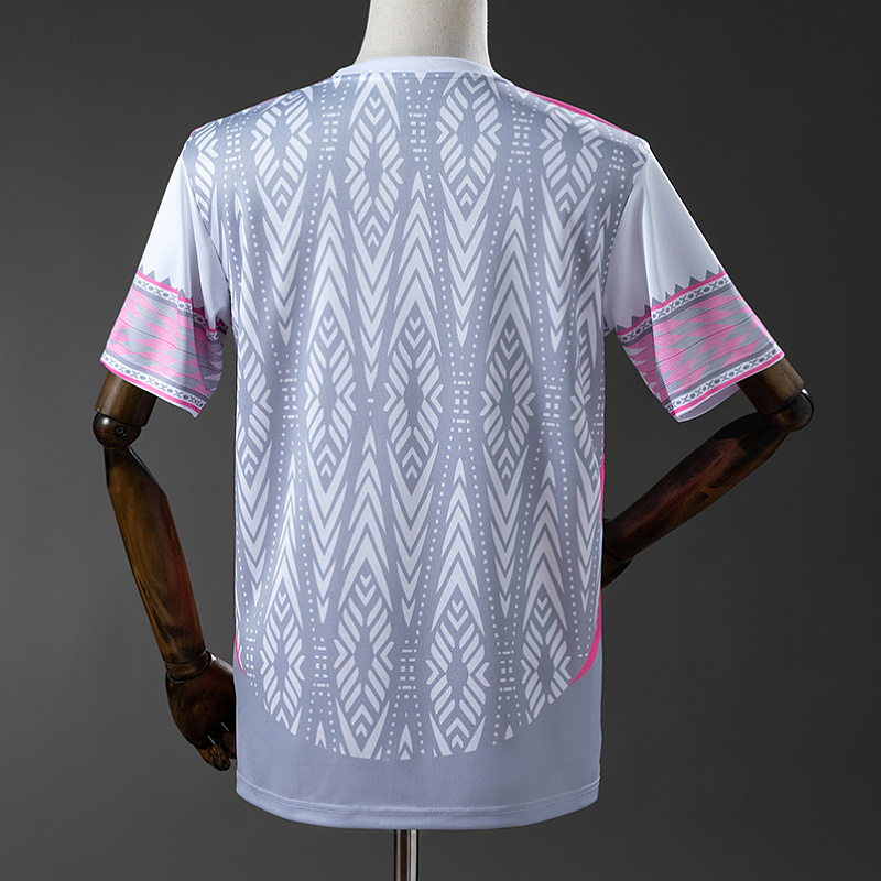 Messico Mexico Special Version White Grey Pink Jersey 8