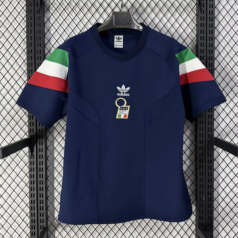Italia Italy Blue Short Sleeve Sweatshirt