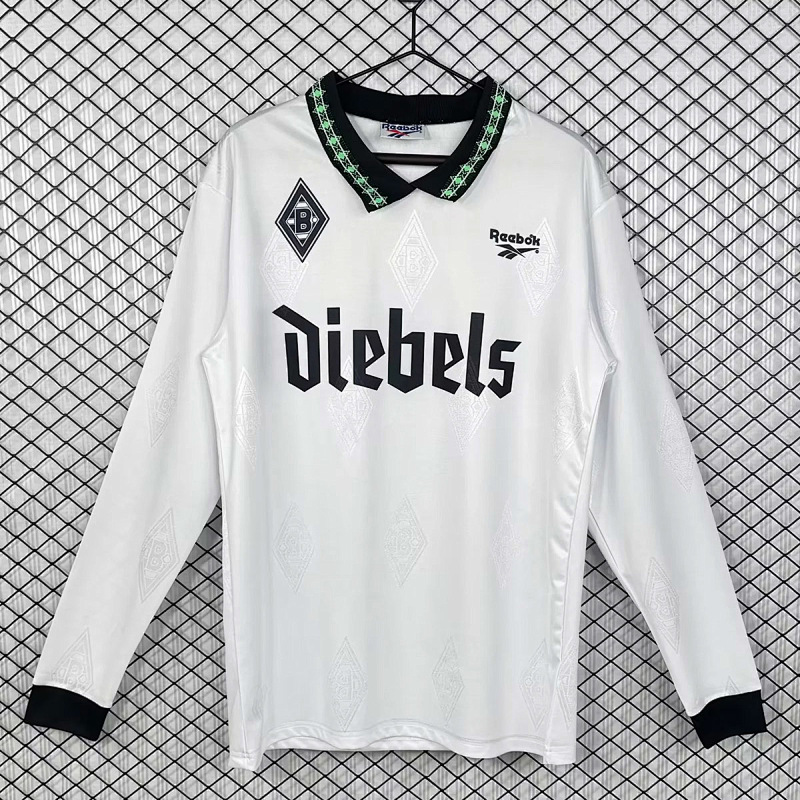 Monchengladbach Long 95/96 Monchengladbach Home Long Sleeve Retro