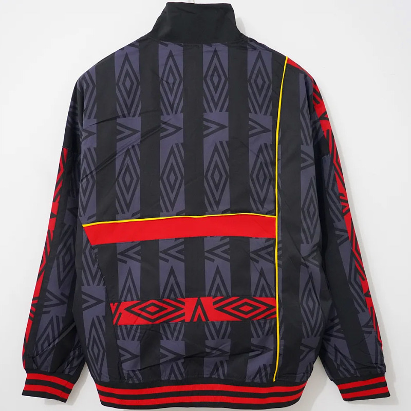 Manchester United 93/95 Manchester United Black Red Windbreaker 9