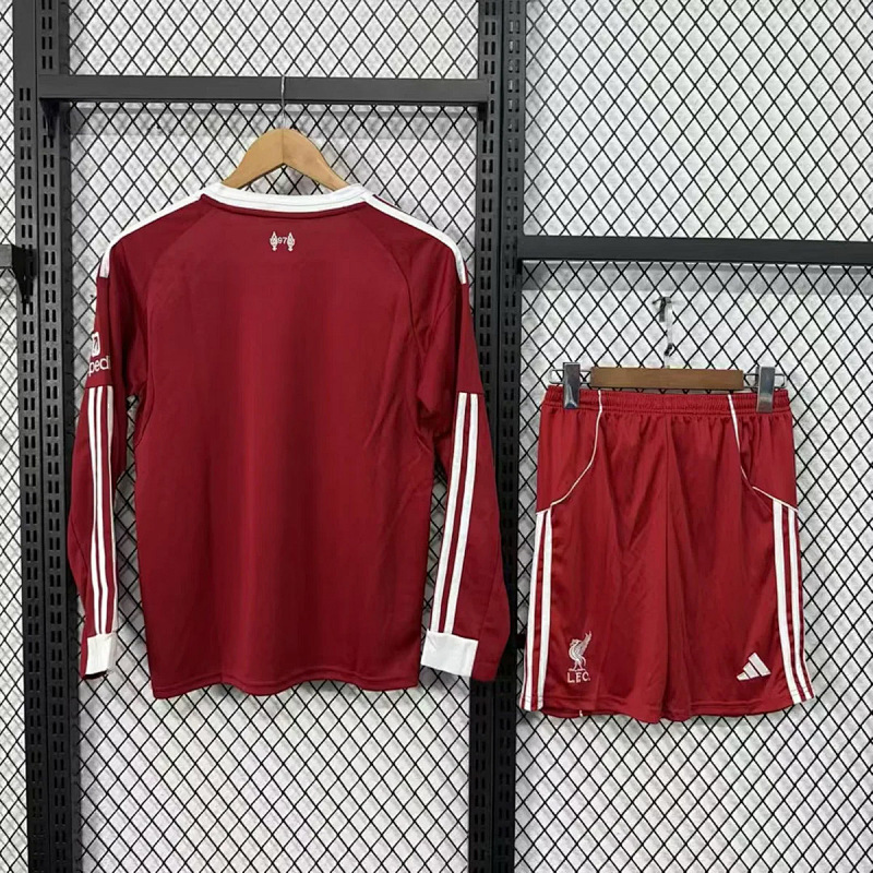 Liverpool 25/26 Liverpool Home Long Sleeve Kids Size 16-28 2