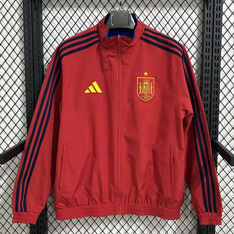 Spagna Spain Blue Red Reversible Anthem Jacket