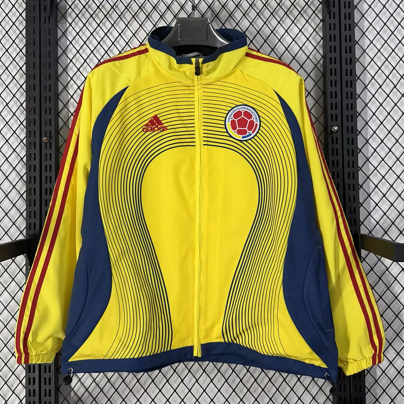 Colombia Colombia Retro Yellow Blue Windbreaker