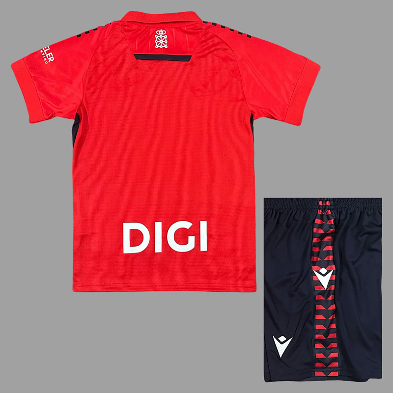 Osasuna Soccer 25/26 Osasuna Home Kids Size 16-28 2