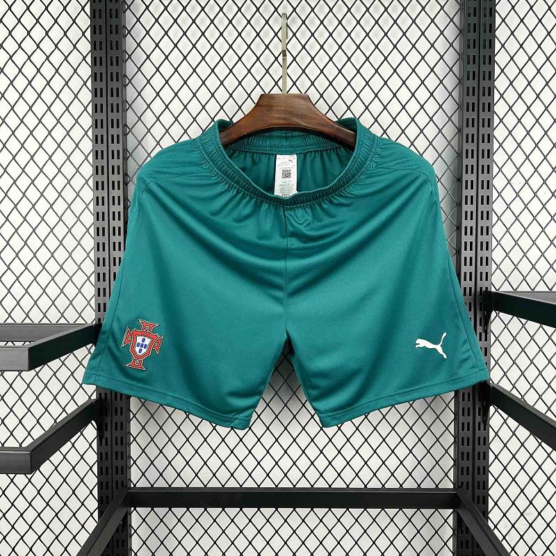 Portogallo Portugal Away Green Soccer Shorts