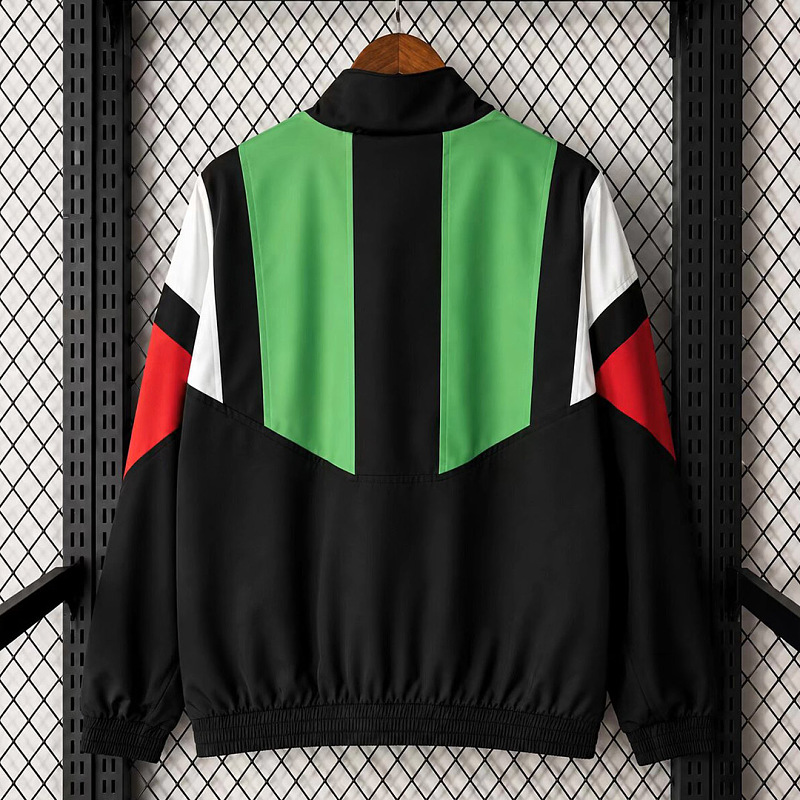 Messico Mexico EQT Black Green Retro Windbreaker 4