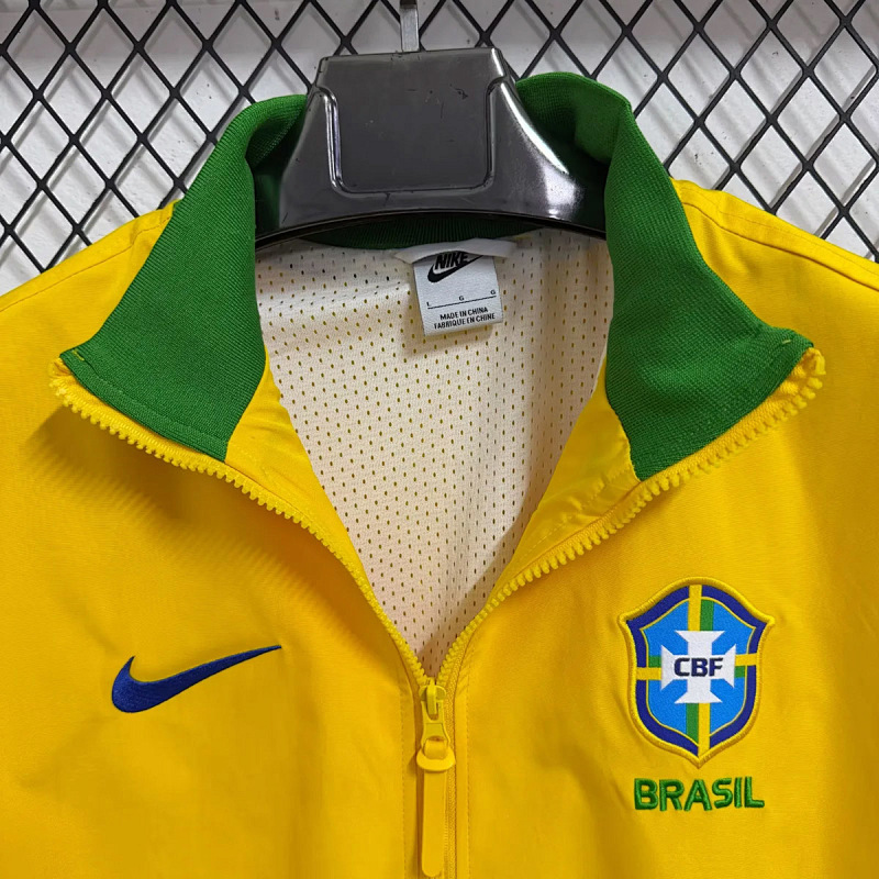 Brasile Brazil Yellow Windbreaker 5