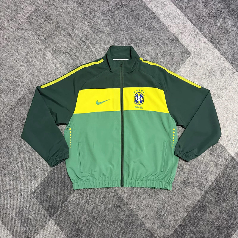 Brasile Brazil Green Windbreaker 2