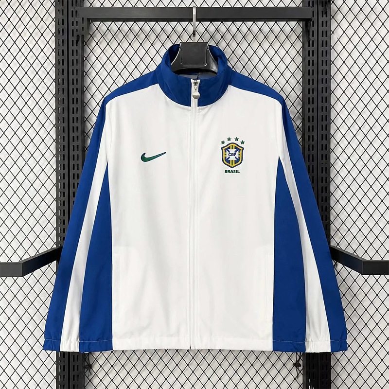 Brasile Brazil Blue Windbreaker