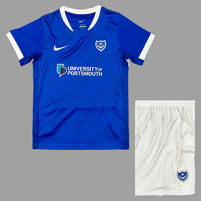 Portsmouth Soccer 25/26 Portsmouth Home Kids Size 16-28