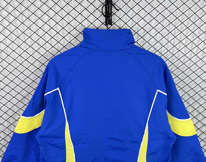 Brasile Brazil Blue Yellow Windbreaker 5