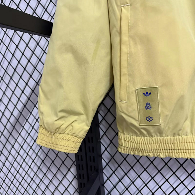 Real Madrid Real Madrid Cultural Story Reversible Yellow Blue Jacket 3