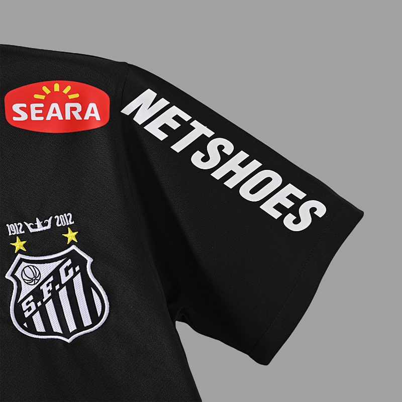 Santos Santos Neymar Special Version With Sleeve Sponsor Retro 4