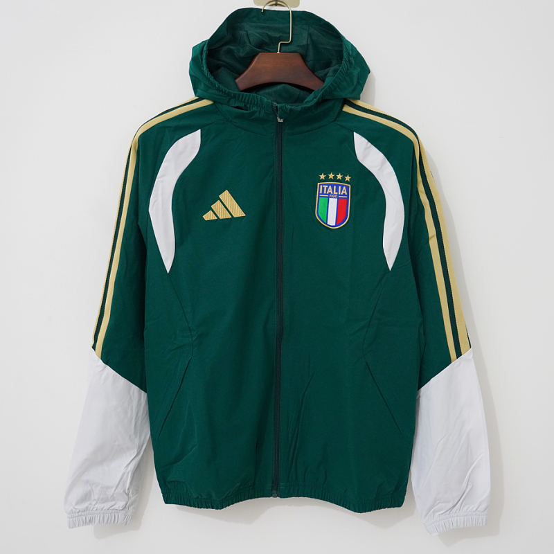 Italia Italy Green Windbreaker