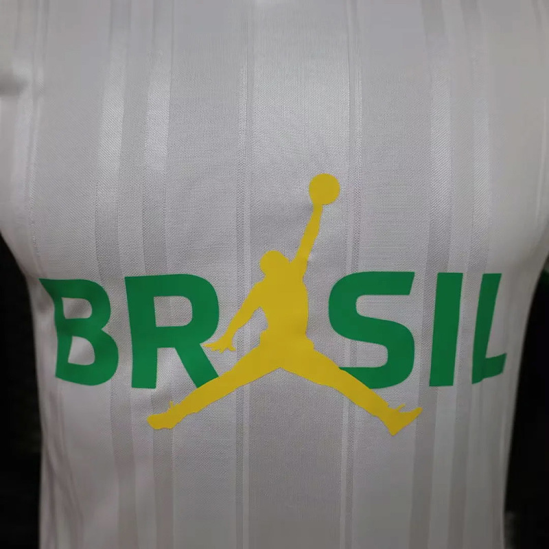 Brasile Brazil Player White Polo 2