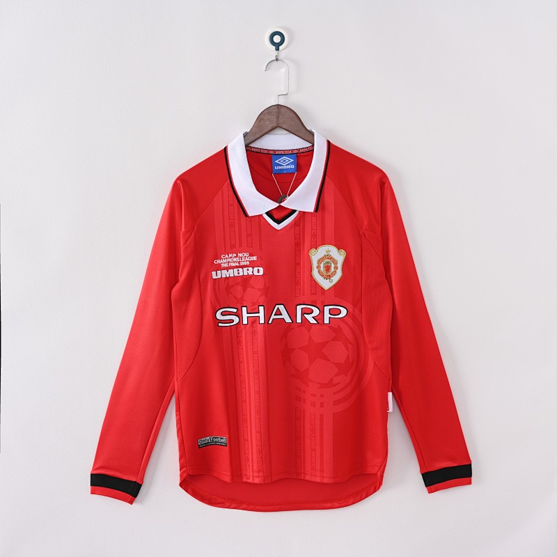 Manchester United 98/99 Manchester United Champions League Final Long Sleeve Retro 2