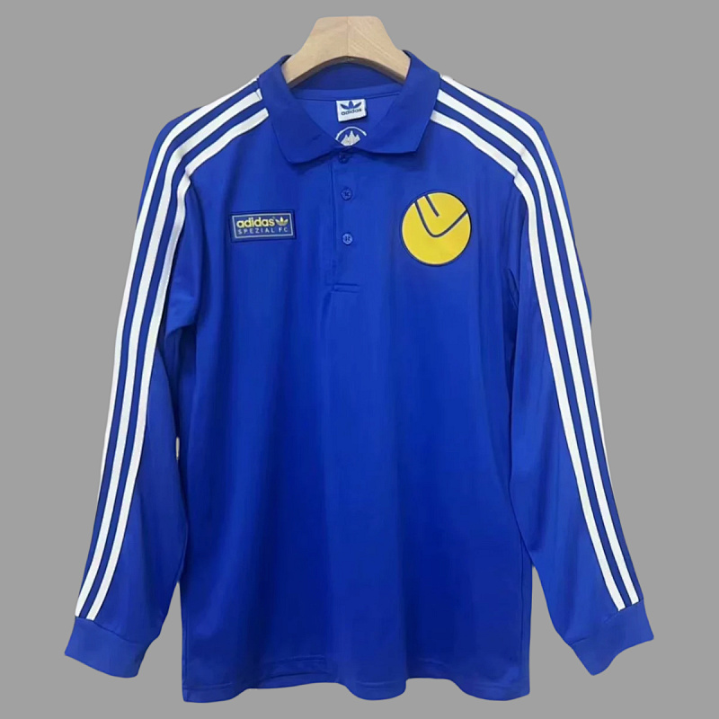 Leeds United 24/25 Leeds United Blue Long Sleeve Retro
