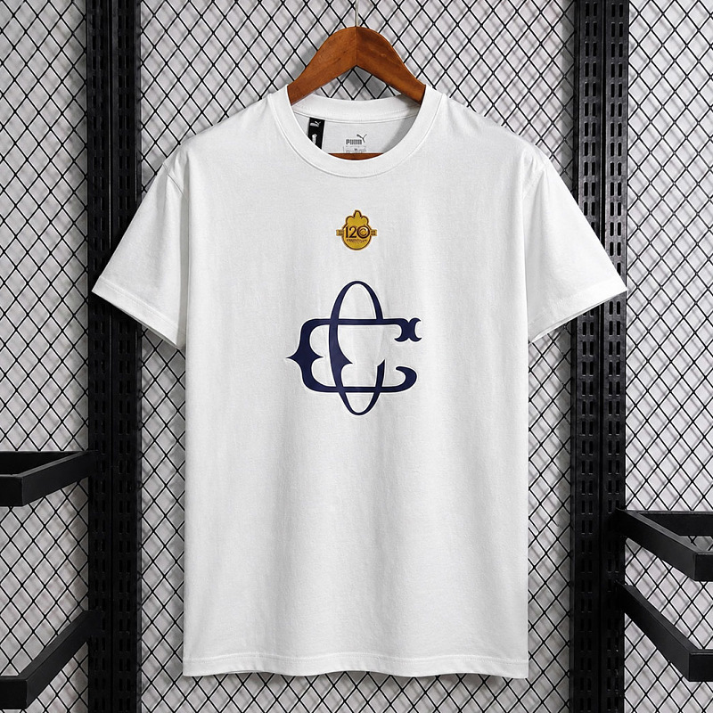 Messico Chivas 120 Years Anniversary White Cotton T-Shirt