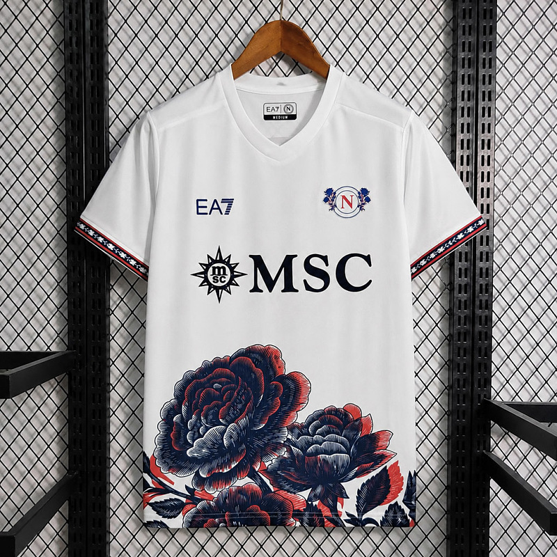 Napoli 26/27 Napoli EA7 Special Edition White with Rose Jersey