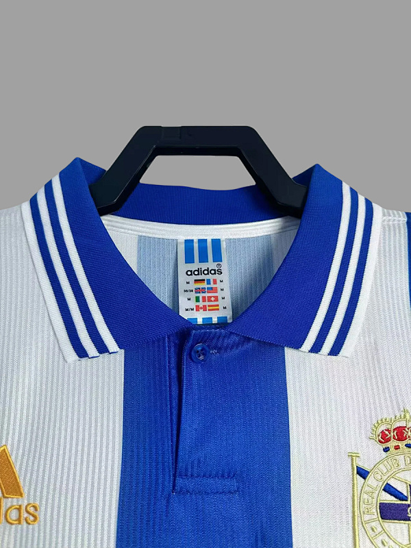 La Coruna 99/00 La Coruna Home Long Sleeve Retro 7