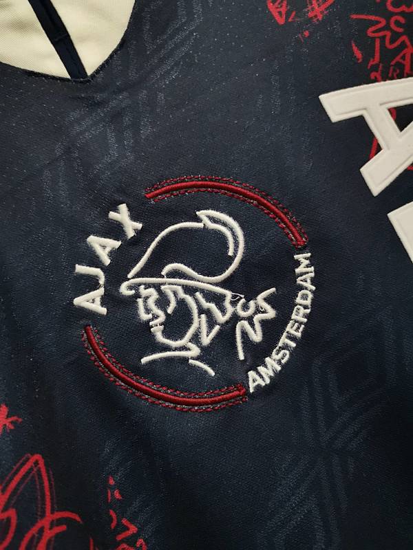 Ajax 94-95 Ajax away royal blue long sleeve 8