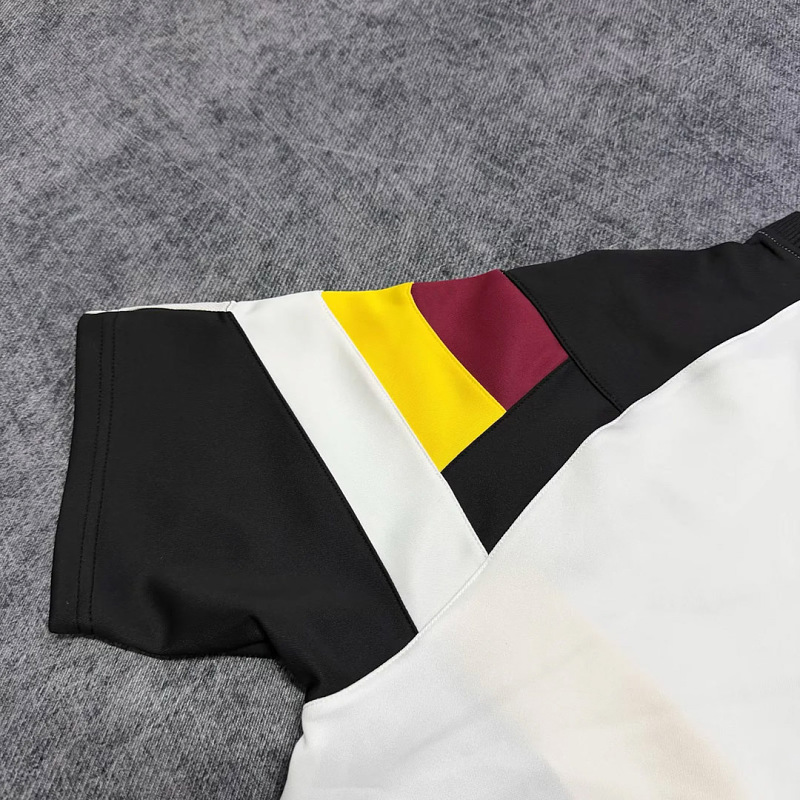 Germania Germany Trefoil Retro Inspired White Black Short Sleeve Sweatshirt 4
