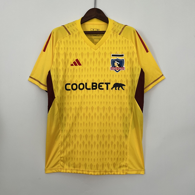 23-24 colo 23-24 colo colo yellow goalkeeper jersey