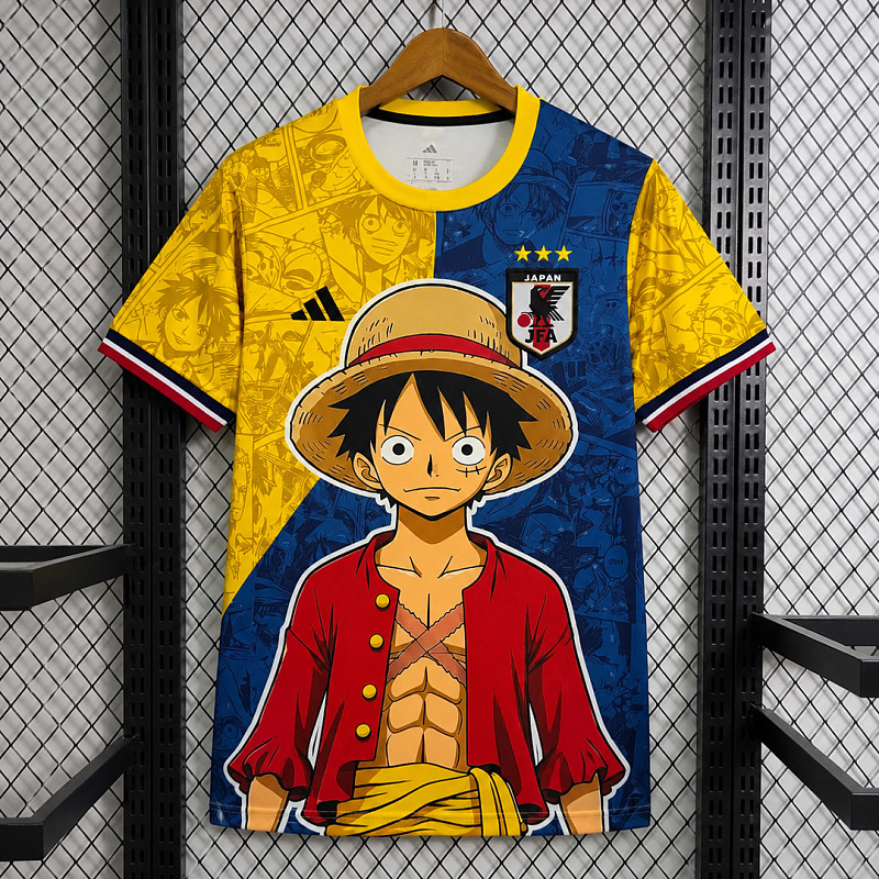 Giappone Japan Red Shirt Luffy Yellow