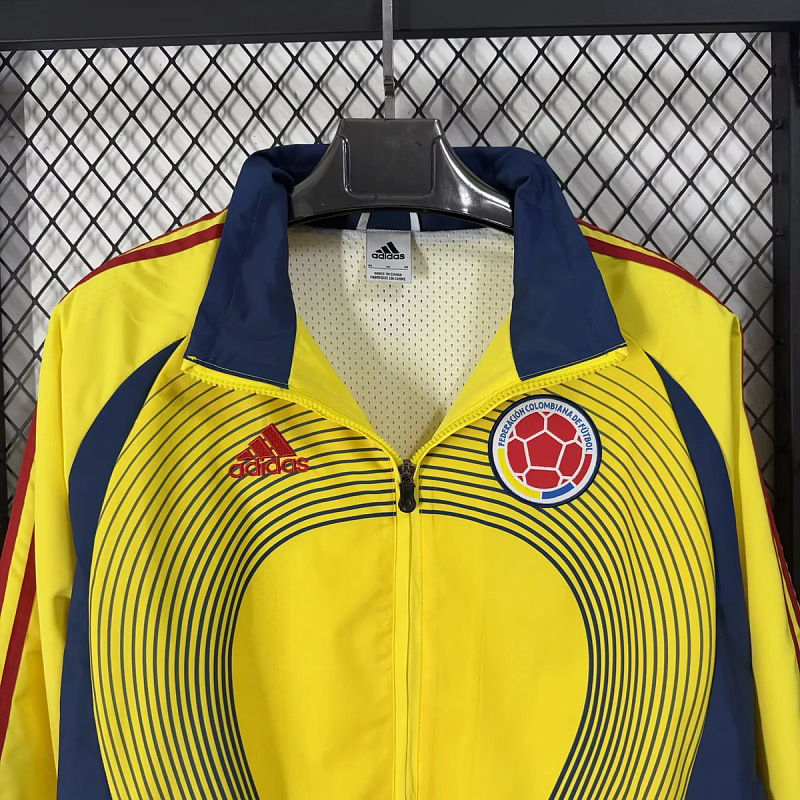 Colombia Colombia Retro Yellow Blue Windbreaker 2